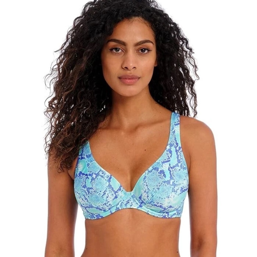 Freya Komodo Bay Underwire High Apex Bikini Swim Top Size 32DD